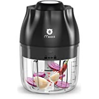 Los mejores  - Moocii Picadora de Alimentos IPX4 Impermeable Cortador de Verdura con 3 Cuchillas Afiladas para Cocina y Comida para…